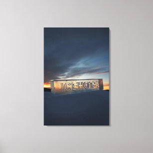 ICEHOTEL 24" x 36"キャンバスプリント キャンバスプリント