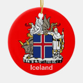 ICELAND*の陶磁器のクリスマスのオーナメント セラミックオーナメント (正面)