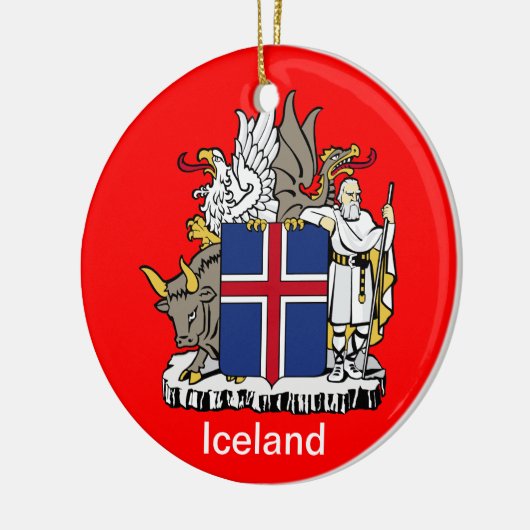 ICELAND*の陶磁器のクリスマスのオーナメント セラミックオーナメント (左)
