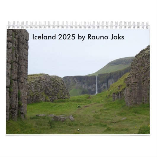 Iceland 2025 Calendar by Rauno Joks  カレンダー (カバー)