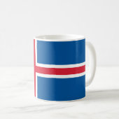 Iceland flag コーヒーマグカップ (正面右)