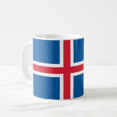 Iceland flag コーヒーマグカップ (正面左)