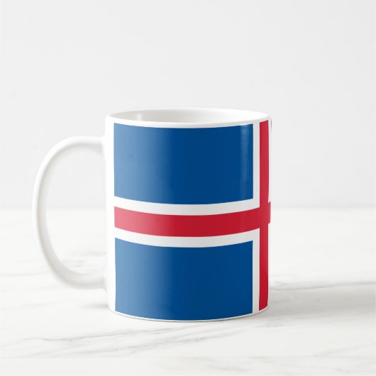Iceland flag コーヒーマグカップ (左)