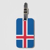 Iceland flag Luggage Tag ラゲッジタグ (正面縦)