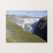 Iceland Gullfoss Waterfall view puzzle ジグソーパズル (横)
