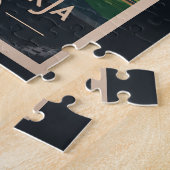 Iceland Hallgrimskirkja Illustration Travel Art ジグソーパズル (側面)