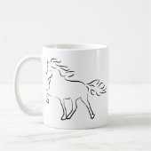 iceland horse コーヒーマグカップ (左)