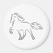 iceland horse マグネット (正面)