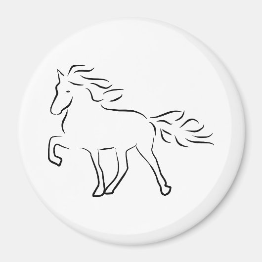 iceland horse マグネット (正面)