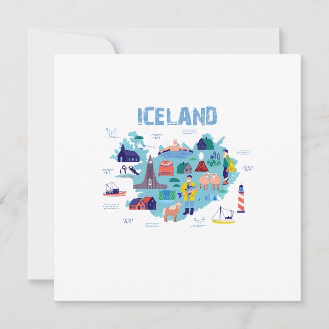 Iceland map (正面)