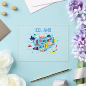 Iceland map アクリル招待状 (インサイチュ (ウェディング))