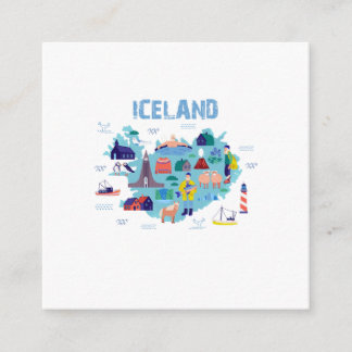 Iceland map エンクロージャーカード
