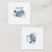 Iceland map エンクロージャーカード (正面/裏面)