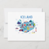 Iceland map 出欠カード (正面)
