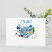 Iceland map 招待状 (スタンド正面)