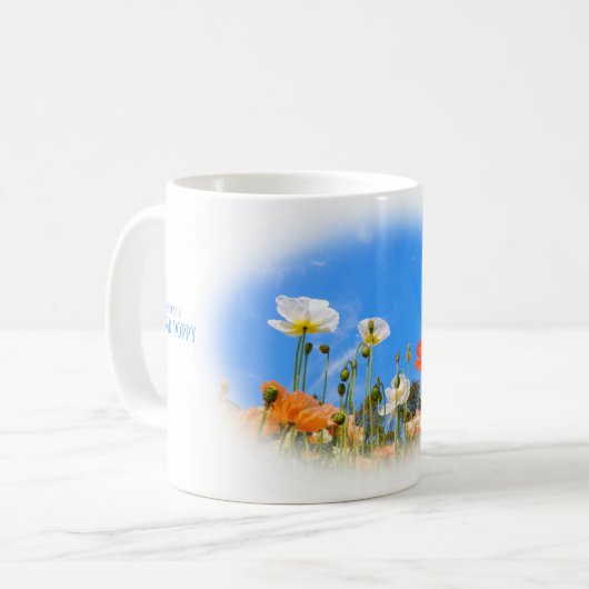 Iceland Poppy コーヒーマグカップ (正面左)