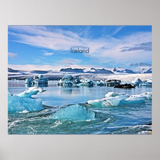 Iceland scenic photograph ポスター (正面)