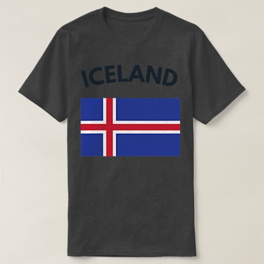 Iceland Souvenir Gift  Tシャツ (デザイン正面)