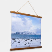 Iceland Winter Wonderland 吊り下げ型タペストリー (傾斜あり)