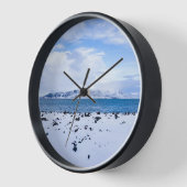 Iceland Winter Wonderland 壁時計 (傾斜)