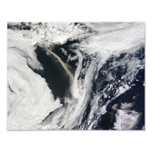 IcelandAnマジで1/2s EyjafjallajAnマジで1/2kull火山 フォトプリント (正面)