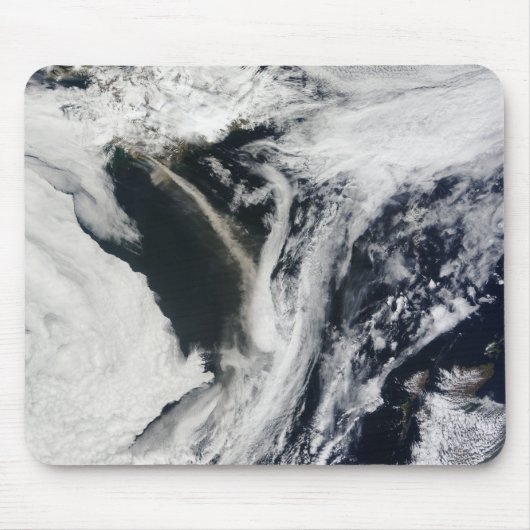 IcelandAnマジで1/2s EyjafjallajAnマジで1/2kull火山 マウスパッド (正面)