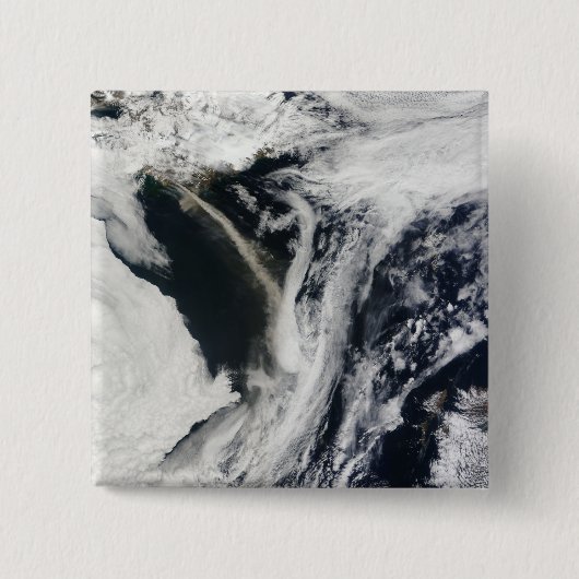 IcelandAnマジで1/2s EyjafjallajAnマジで1/2kull火山 缶バッジ (正面)