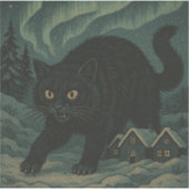 Icelandic Christmas yule Cat  シール (正面)