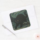 Icelandic Christmas yule Cat  スクエアシール (封筒)