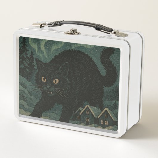 Icelandic Christmas yule Cat  メタルランチボックス (正面)