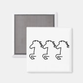 Icelandic Horse マグネット (正面/裏面)