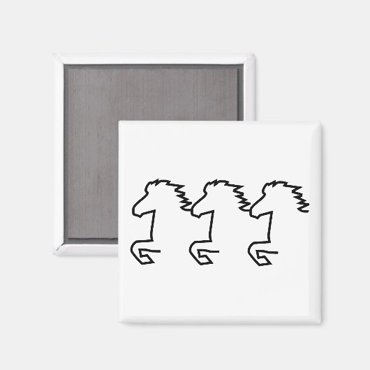 Icelandic Horse マグネット (正面/裏面)