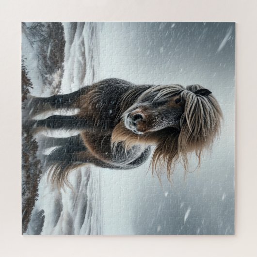 Icelandic Horse In its Element Jigsaw Puzzle ジグソーパズル (横)
