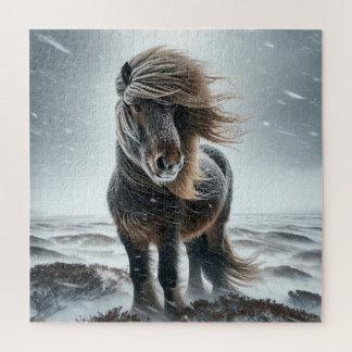 Icelandic Horse In its Element Jigsaw Puzzle ジグソーパズル