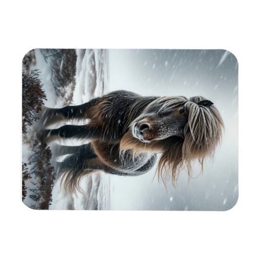 Icelandic Horse In its Element Magnet マグネット (横)