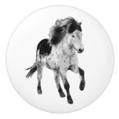 Icelandic horse in motion セラミックノブ (正面)