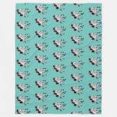 Icelandic horse in motion フリースブランケット (正面)