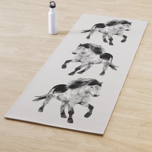 Icelandic horse in motion ヨガマット (インサイチュ)