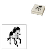 Icelandic horse in motion ラバースタンプ (押印)