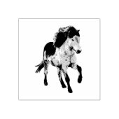 Icelandic horse in motion ラバースタンプ (インプリント)