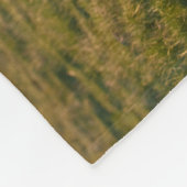 Icelandic Horse in Sunset Light フリースブランケット (角)