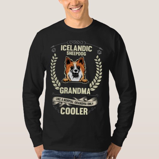 Icelandic Sheepdog Grandma Like A Normal Grandma O Tシャツ (正面)