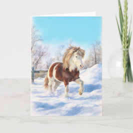Icelandic Stallion Holiday Card シーズンカード