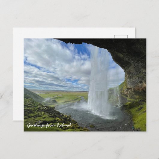 Icelandic waterfall postcard ポストカード (正面/裏面)