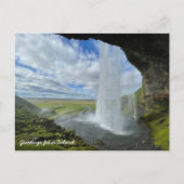 Icelandic waterfall postcard ポストカード (正面)