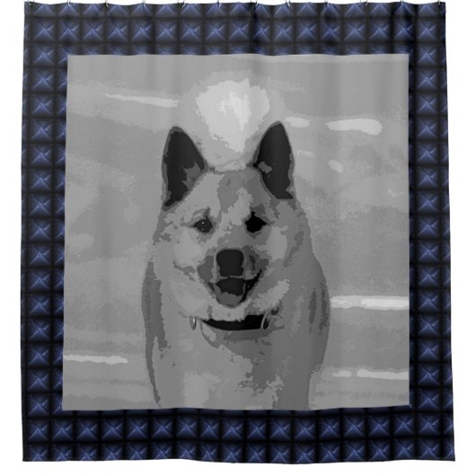 IcelandicSheepdog20151203 シャワーカーテン (正面)