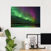Iceland's Northern Lights ポスター (ホームオフィス)