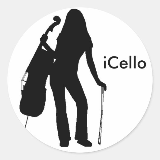 iCelloステッカー ラウンドシール (正面)
