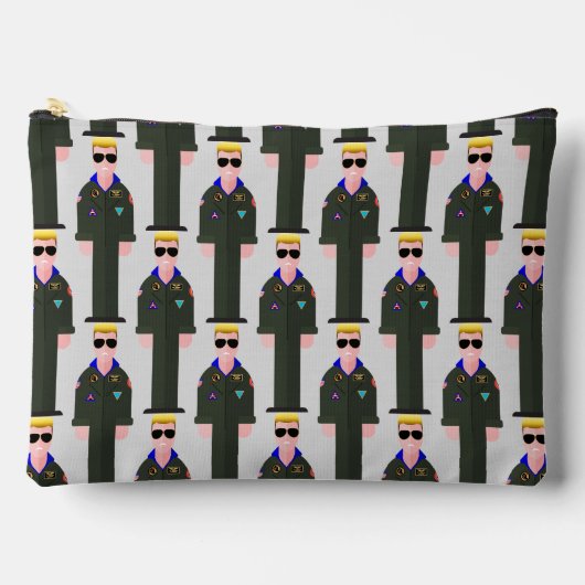 Iceman – Patterned Zipper Accessory Pouch アクセサリーポーチ (正面)