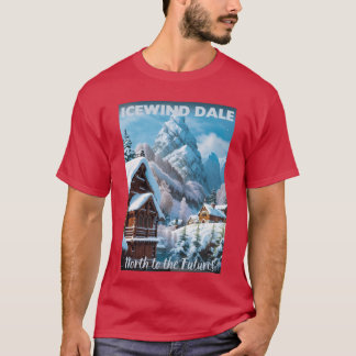 Icewind Dale観光ポスター スウォードコースト フェイルーン D&D Ar Tシャツ